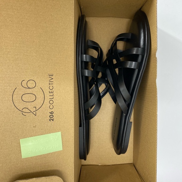 206 Collective Womens Solo Black Sandals Size 6.5 (1497850) NIB - Picture 5 of 9